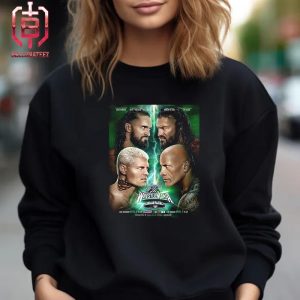 The Biggest Tag Team Match Ever At WrestleMania The Rock And WWE Roman Reigns Versus Cody Rhodes And Seth Rollins Live In Philly Unisex T-Shirt