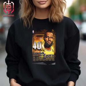 The Journey To 40000 Points Of Scoring King Lebron James With PPG All 21 Seasons Unisex T-Shirt
