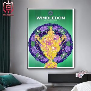 The Official Wimbledon Poster Wimbledon The Championships 1-14 July 2024 Home Decor Poster Canvas