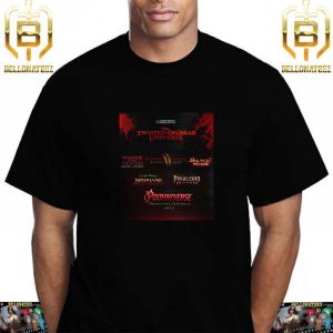 The Timeline For The Twisted Childhood Universe Has Been Revealed All Leads To Poohniverse Monsters Assemble In 2025 Unisex T-Shirt