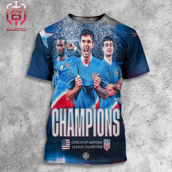 The USMNT Are Back-To-Back-To-Back Concacaf Nations League Champions Home All Over Print Shirt