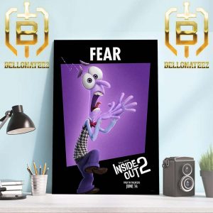 Tony Hale Voices Fear In Inside Out 2 Disney And Pixar Official Poster Home Decor Poster Canvas