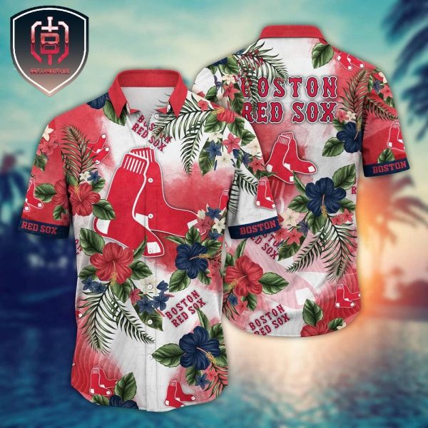 Trending Boston Red Sox MLB Flower Floral For Men And Women Tropical Summer Hawaiian Shirt