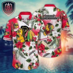 Trending Chicago Blackhawks NHL Flower Floral For Men And Women Tropical Summer Hawaiian Shirt