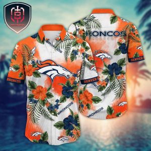 Trending Denver Broncos NFL Flower Floral For Men And Women Tropical Summer Hawaiian Shirt