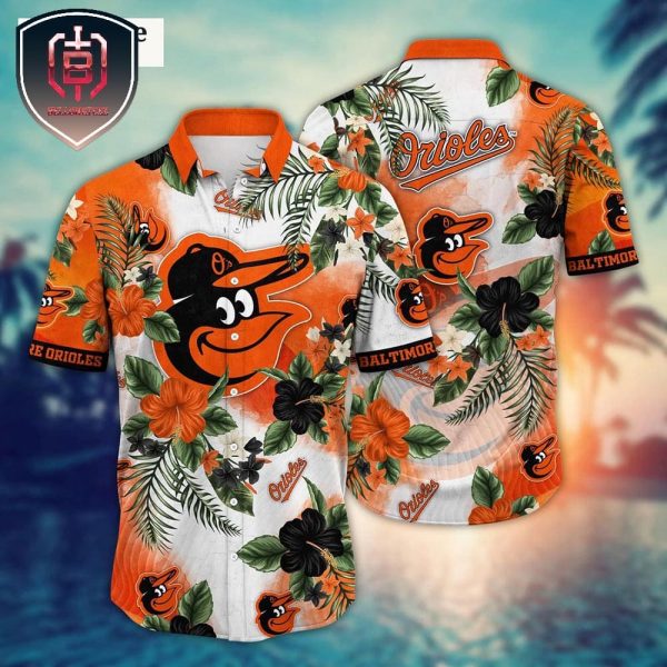 Trending MLB Baltimore Orioles Flower Floral For Men And Women Tropical Summer Hawaiian Shirt