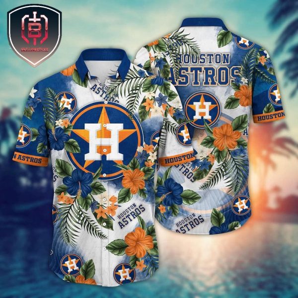 Trending MLB Houston Astros Flower Floral For Men And Women Tropical Summer Hawaiian Shirt