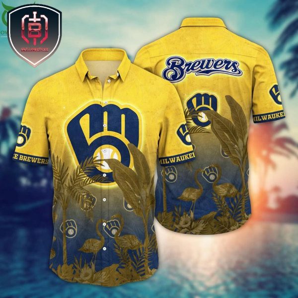 Trending MLB Milwaukee Brewers Flower For Men And Women Tropical Summer Hawaiian Shirt
