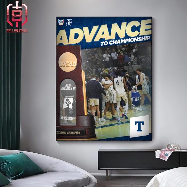 Trine Thunder Atheletics Advance To The Final Game NCAA 2024 Division III Home Decor Poster Canvas