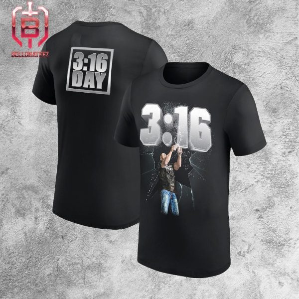 WWE Stone Cold Steve Austin Smashing Cans 3 16 Day Two Sides Unisex T-Shirt
