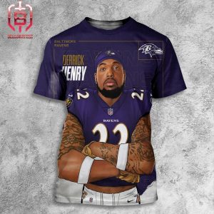 Welcome New King In Ravens Derrick Henry To Baltimore Ravens In New Season NFL All Over Print Shirt