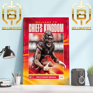 Welcome WR Hollywood Brown To Kansas City Chiefs Home Decor Poster Canvas