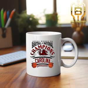 2024 NCAA South Carolina Gamecocks Womens Basketball National Champions Red Logo Ceramic Mug