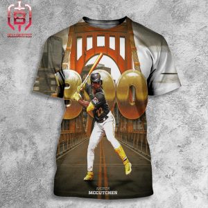 300 Career Home Runs For Pittsburgh Priates Andrew Mccutchen All Over Print Shirt