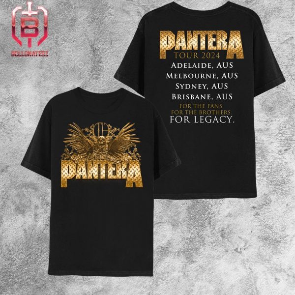 Admat Aus Pantera Australia Tour 2024 Limted Merchandise Two Sides Unisex T-Shirt