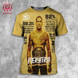 Alex Pereria LHW’s Go Head To Head This Weekend Versus Jamahal Hill UFC 300 Main Event All Over Print Shirt