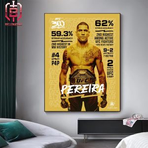 Alex Pereria LHW’s Go Head To Head This Weekend Versus Jamahal Hill UFC 300 Main Event Home Decor Poster Canvas