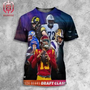 All Chicago Bears Pick At 2024 NFL Draft 2024 Bears Draft Class All Over Print Shirt