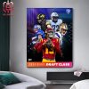 All Chicago Bears Pick At 2024 NFL Draft 2024 Bears Draft Class Home Decor Poster Canvas