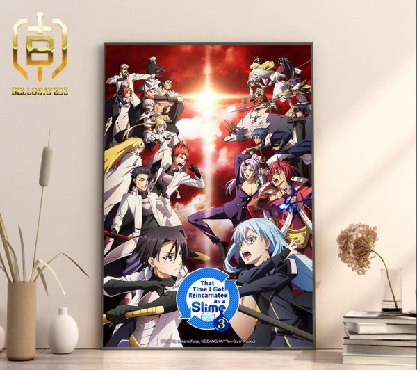 Anime That Time I Got Reincarnated As A Slime Season 3 Soon To Stream On Crunchyroll Home Decor Poster Canvas