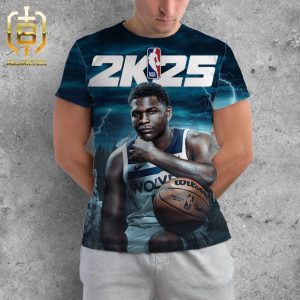 Anthony Edwards Will Be On Cover Of 2K25 NBA Wolves Minnesota All Over Print Shirt