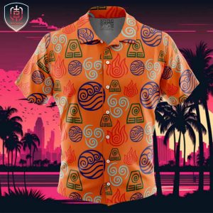 Bending Elements Avatar Beach Wear Aloha Style For Men And Women Button Up Hawaiian Shirt