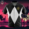 Black Ranger Ninjetti Mighty Morphin Power Rangers Beach Wear Aloha Style For Men And Women Button Up Hawaiian Shirt