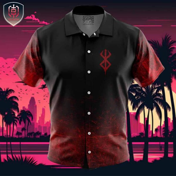 Brand of Sacrifice Berserk Beach Wear Aloha Style For Men And Women Button Up Hawaiian Shirt