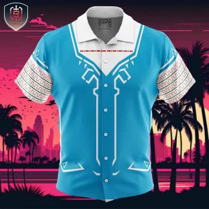 Breath of the Wild Style Legend of Zelda Beach Wear Aloha Style For Men And Women Button Up Hawaiian Shirt