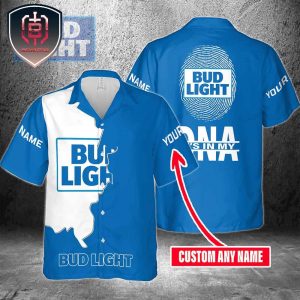 Bud Light For Men And Women Its In My DNA Hawaiian Shirt