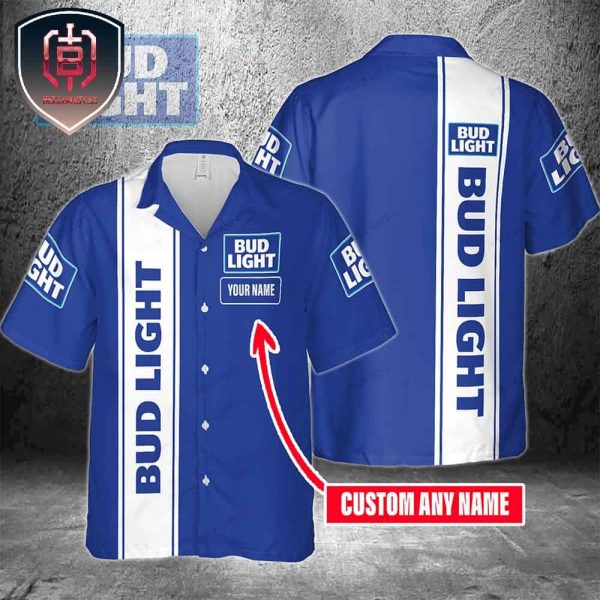 Bud Light Name Customization On Hawaiian Shirt