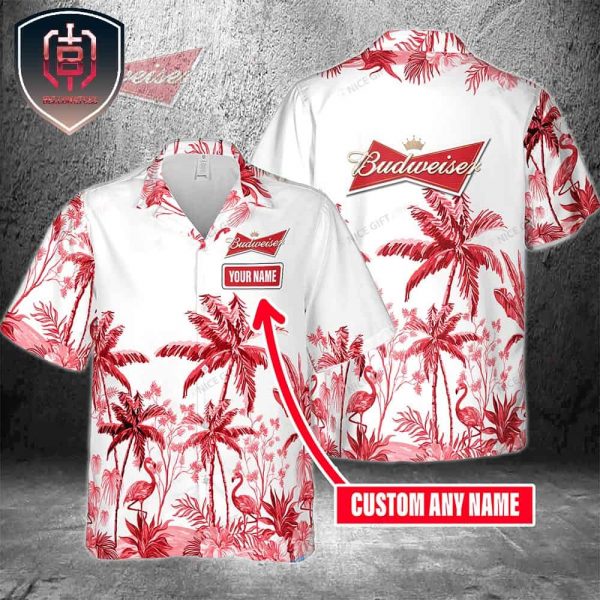 Budweiser Hawaiian Shirt Best Gift For Family Summer Vacation Name For Men And Women