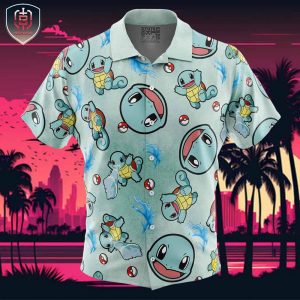 Bulbasaur Pattern Pokemon Beach Wear Aloha Style For Men And Women Button Up Hawaiian Shirt