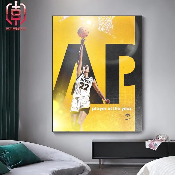 Caitlin Clark Iowa Hawkeyes Is The AP Player Of The Year Winner 2024 Home Decor Poster Canvas