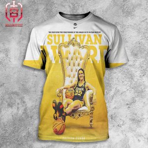 Caitlin Clark Iowa Hawkeyes Is The First Ever Two Time Winner Of The AAU James E Sullivan Award Back To Back 2023-2024 All Over Print Shirt