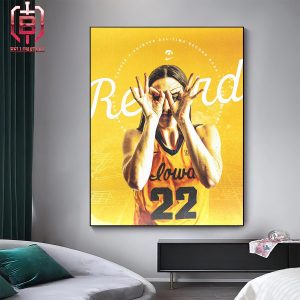 Caitlin Clark Is The Most 3-Pointers In NCAA Division I Women Basketball History Home Decor Poster Canvas