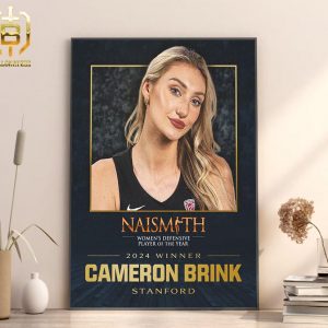 Cameron Brink Is The 2024 Naismith Womens College Defensive Player Of The Year Home Decor Poster Canvas