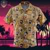 Chibi Ghost Pokemon Pattern Beach Wear Aloha Style For Men And Women Button Up Hawaiian Shirt