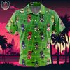 Chibi Jojos Bizarre Adventure Characters Pattern Beach Wear Aloha Style For Men And Women Button Up Hawaiian Shirt