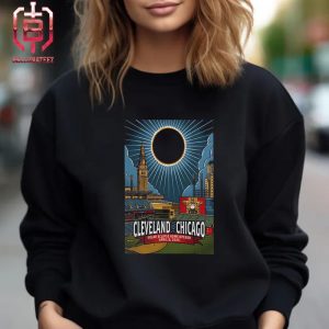 Chicago Versus Cleveland April 8 2024 Solar Eclipse Home Opener Unisex T-Shirt