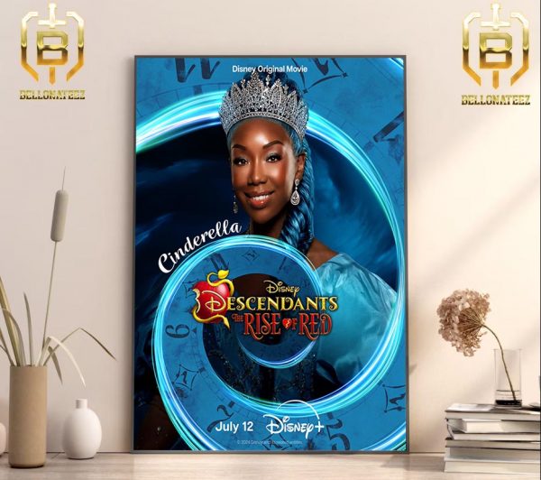 Cinderella Descendants The Rise Of Red A Disney Original Movie Is Available July 12 On Disney Plus Home Decor Poster Canvas