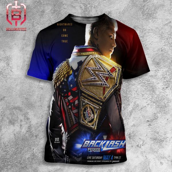 Cody Rhodes New Champions Will Be At WWE Backflash In France At LDLC Arena On May 4th All Over Print Shirt