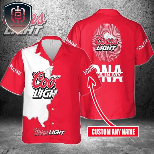 Coors Light For Men And Women Its In My Dna Hawaiian Shirt