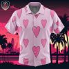 Cosmic Mewtwo Pokemon Beach Wear Aloha Style For Men And Women Button Up Hawaiian Shirt