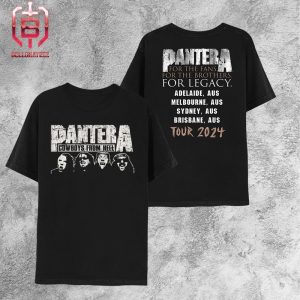 Cowboy From Here Aus Pantera Australia Tour 2024 Limted Merchandise Two Sides Unisex T-Shirt
