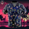 Cosmic Mewtwo Pokemon Beach Wear Aloha Style For Men And Women Button Up Hawaiian Shirt