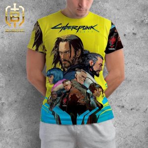 Cyperpunk 2077 Characters In Night City All Over Print Shirt