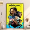 Cyberpunk 2077 Johnny Silverhand Middle Finger Home Decor Poster Canvas