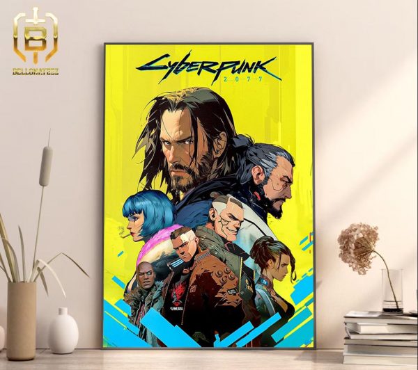 Cyberpunk 2077 Characters In Night City Home Decor Poster Canvas