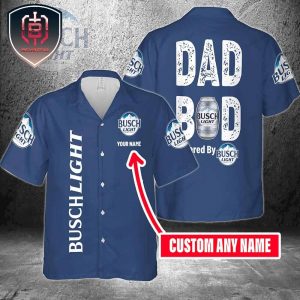 Dad Bod Powered By Busch Light For Men And Women Hawaiian Shirt